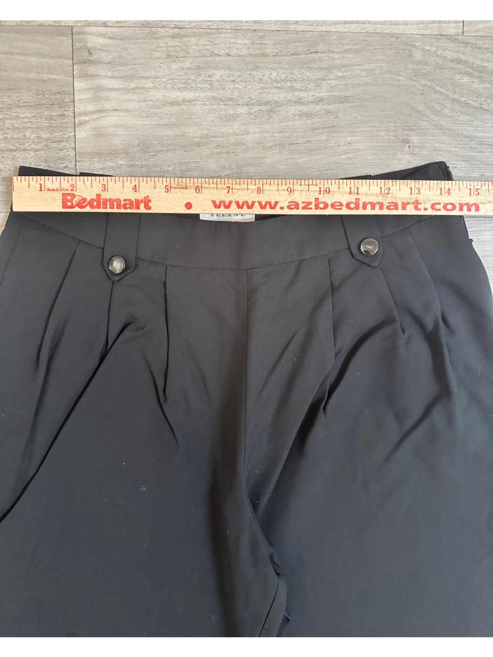 NWT Sezane Loulou Trousers in Black, High-Waist Wide-Leg Pleated Trousers - Picture 7 of 10